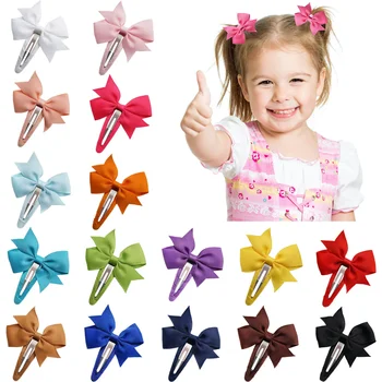 2 елемента Европейските и Американските модни Детски фиби за коса с бантиком ярки цветове За малките момичета, Щипки за коса, шапки за момичета, Детски Аксесоари за коса