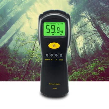 Тестер влажност на дървесината AS981, детектор за влажност, машина за висока точност на уреда за измерване на влажност, устройство за измерване на влажност