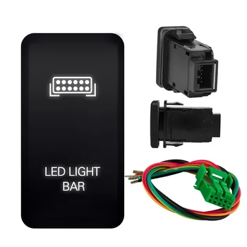 12V LED Light Bar Ключ Ключ Ключ за Включване/Изключване С Жгутом Кабели За Toyota Prado Landcruiser FJ Cruiser Tacoma Hilux CSV