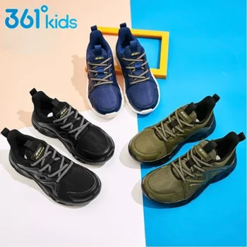 361 Градус Детски маратонки за бягане Soprt Зима-есен за деца средно и основно училище, нескользящая топло памучен обувки за деца