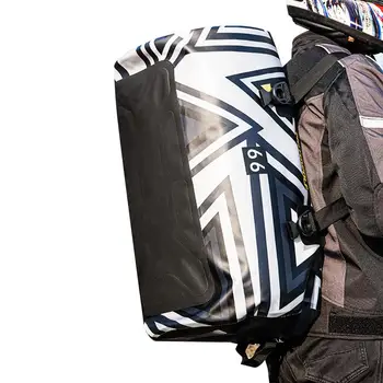 Мотоциклетът чанта, Луксозен багажника, Балистични найлон багажника промишлен клас, спортна чанта с регулируема бънджи