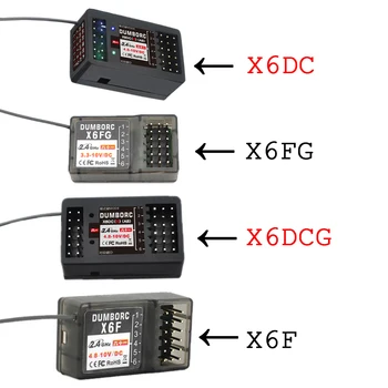 DUMBORC X6F X6FG X6DC X6DCG 2,4 G Система за радио контрол Приемник с Гироскопом За RC X4 X5 X6 Предавател Колата RC лодка Резервоар