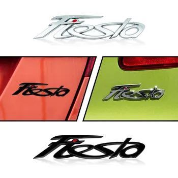Стикер за автомобил от ABS-пластмаса с логото на писмото Fiesta, стикер на задната броня, задната врата, Стикер на багажника, Стикери емблема отзад на автомобила, аксесоари за стайлинг на автомобили