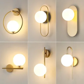 Креативен ключ, led стенни лампи, лампа 9 W G9 за спални, черното злато, интериорни led стенни лампи, стенни лампи за коридор