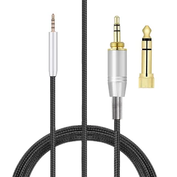 Подмяна OFC 6,35 мм Удължител нейлонового плетеного Музикален кабел захранващ Проводник за слушалки Meizu HD60