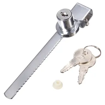 2 ключа + еднакъв заключване за витрини, за заключване на плъзгащи стъклени врати на гардероба