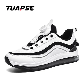 Мъжки маратонки TUAPSE Brand BOA с въртяща се ключалка, масивна модни обувки, обувки за бягане на дебела подметка, градинска Амортизирующая обувки