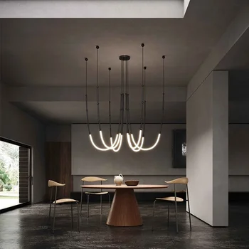 Полилей Леда в ретро стил е минималистичен, дизайнерски италиански лампа Блясък Light за всекидневна, декориране на дома.
