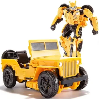 TAIBA YS-03C Трансформация KBB Жълта 21 см фолио Режим Войн Фигурка на Робот Модел на Кола Играчка в подарък за децата
