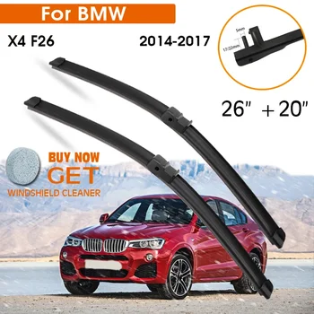 Четка за Чистачки за Автомобили BMW X4 F26 2014-2017 Гумена Силиконов Пълнеж на Предното Стъкло Чистачки на Предното Стъкло 26 