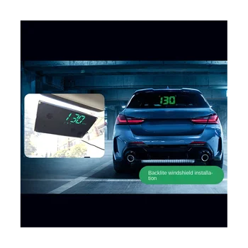 Централният дисплей H10 Car HUD HD Авто интелигентен индикатор за разхода на гориво, скорост, превишена скорост на уреда