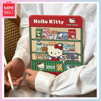 Мини-магазин с анимационни модел Hello Kitty, защитен калъф за iPad, въртящата се поставка Сладко Pro, слот за писалки Air4 / 5, подарък за Коледа за момиче