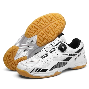 Марка обувки за бадминтон за мъже, дамски спортни Професионални волейболни маратонки, мъжки дишащи обувки за тенис на маса, спортни обувки