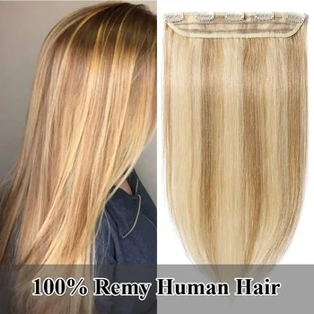 Твърди шнола за коса разширения Цвят # p8/613 Шнола за изграждане на човешки косъм Безшевни човешка коса