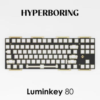 Натискане на клавиш плоча Luminkey 80 от алуминий PP, PC FR4 (видове стабилизатори, може да се настрои на плочи и печатни платки)