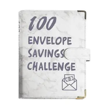 Спестяване на корици формат А5 е Проста и завладяващ Бюджетен чантата си, многофункционален и гъвкав Бюджет органайзер за пари, 100 пликове