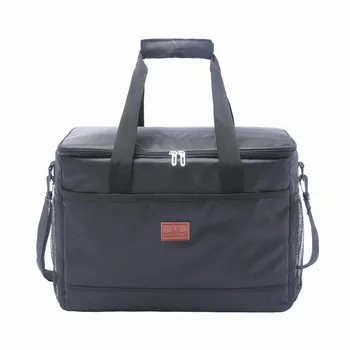 Самозалепваща чанта за Преносим диагонално чанта от плат Оксфорд Голям капацитет Непромокаем изолационен торба за лед Чанта за обяд за пикник на открито