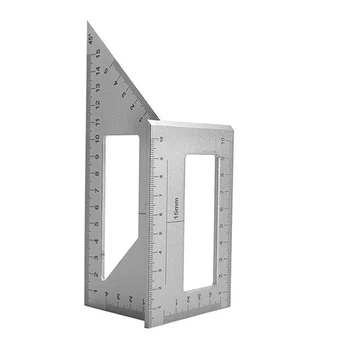 Т-образна линия DIY Антикорозионна маркиране Оформление на седлото Квадратен калибър строително дърводелски инструмент от алуминиева сплав за дърводелски Професионален