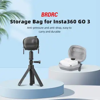Преносима чанта за съхранение на екшън-камера Insta360 GO 3, малък калъф за носене, чанта за пътуване с карабинка, аксесоар за екшън камери.