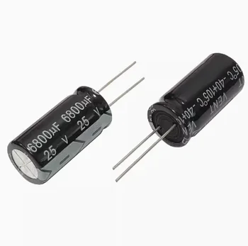 10ШТ Електролитни кондензатори 6800 UF 25, Алуминиеви електролитни кондензатори 25 В 6800 UF 16*30 мм