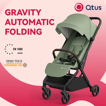 Qtus Openoffice.org - Перфектна автоматична сгъваема количка Gravity, висококачествен, компактен размер, лек, богат на функции, за деца на възраст 0-4 години