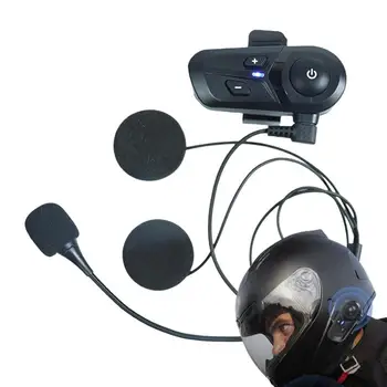 Мотоциклетът шапка Слушалки IPX67 Мотоциклет безжична домофонна система, намаляване на шума, Мотоциклетът шапка Говорител Двухблочный говорител Отпред