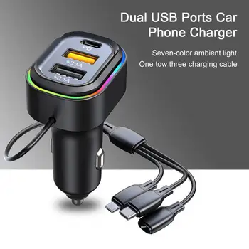 Автомобили на изход USB Полезен стабилен изход, защита от на смущения, два USB порта, жак автомобилен адаптер, аксесоари за превозни средства