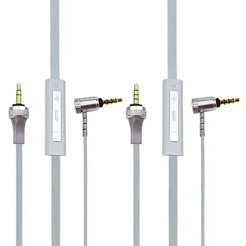 Удобен кабел за слушалки 3,5-3,5 мм, регулатор на силата на звука на микрофона за MDRXB920 X910