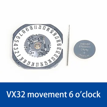 Резервни части за ремонт на часа Механизъм Подходящ за кварцов механизъм VX32 Електронен механизъм Аксесоари за часа на резервни Части VX32E