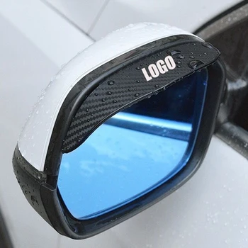Автомобилно Огледало за Обратно виждане С Дъждовно Козирка За Вежди От Въглеродни Влакна За Toyota TRD RAV4 Avensis Yaris Levin Reiz Crown Vios Sienna Аксесоари