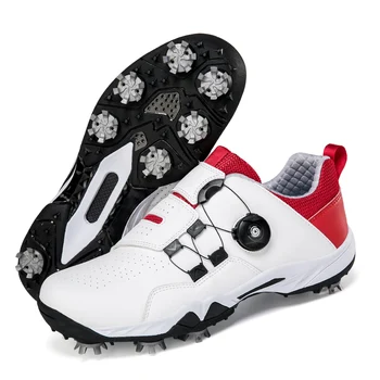 Нова тренировочная за голф обувки, мъжки и дамски луксозни обувки за голф, удобни обувки за голфъри, мъжки маратонки