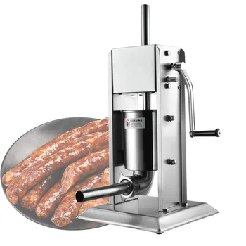 Ръчна машина за пълнене на колбаси, кухненска машина за пълнене на месо от неръждаема стомана
