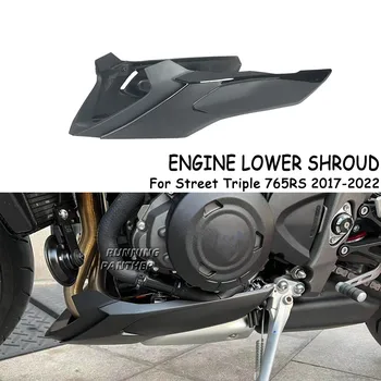 На долния спойлер на двигателя на мотоциклет, предпазител за обтекател на пъпа, защитен кожух на шасито за Street Triple 765 RS 765RS 2017-2022