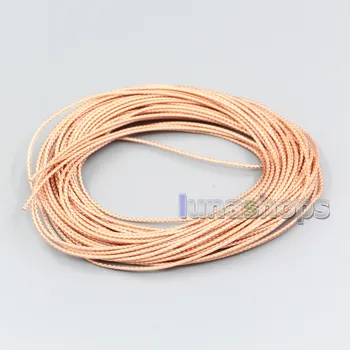 LN007714 10 m/100 м 35*0,05 мм + 48*0,05 mm 7N OCC Сребро/Злато/OCC покритие Екранировка Однопровод Диаметър 1,3 мм DIY кабел