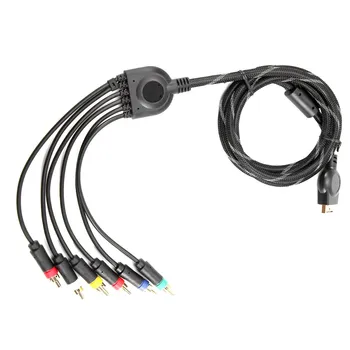 Подходящ за компонентен кабел за PS2/PS3 1,8 м, подходящ за аксесоари за игрови кабели с висока резолюция, PS 2/3
