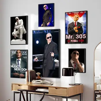 1бр Mr 305 Pitbull Worldwide Хипи Плакат HD Плакати Домашна стая, Бар, Кафе Декор Художествена Стенни картини Живопис