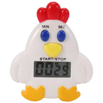 Кухненски LCD цифров скоба за обратно отброяване на времето до 99 минути и 59 СЕКУНДИ, Таймер-аларма за кокошка