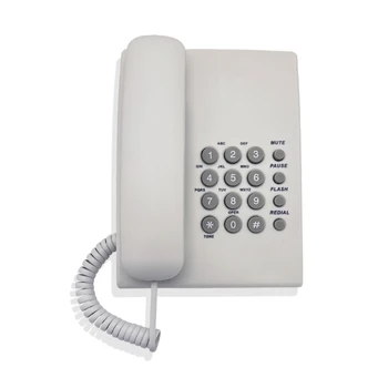 Кабелен стационарен телефон Стационарни телефони с голям бутон на Стационарен телефон за офис, дом, хотел, баня, мобилен телефон, совалка