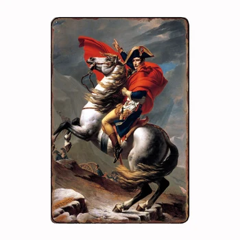 Наполеон Пресича Алпите Метален Знак Плакат Гараж Хол Кино Дневна По Поръчка Тенекиен Ретро Начало Декор