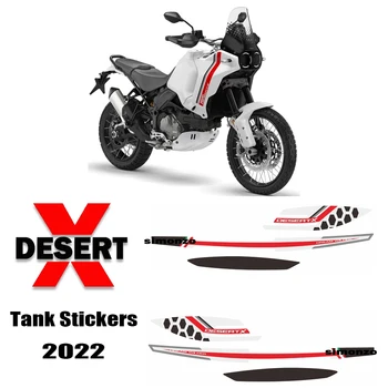 За етикети на Ducati мотоциклет Desert X, лигавицата на горивния резервоар, етикети на резервоара срещу надраскване защитни етикети на горивния резервоар DESERT X 2022