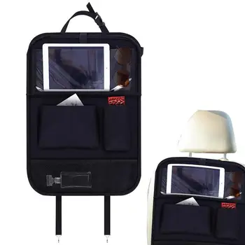 Авто органайзер за задната седалка, мрежа чанта за съхранение в колата, здрава Подвижна чанта с множество джобове, пътни принадлежности за съхранение на задната седалка на автомобила