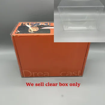 Прозрачен дисплей, ПАТ пластмасова кутия За игралната конзола Dreamcast DC, защитна капачка за съхранение
