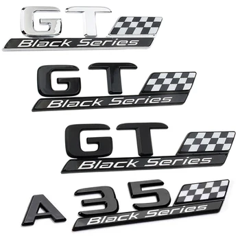 НОВ Автомобил 3D ABS GT Черна Серия Логото на Емблемата на Иконата Стикери Стикер За Mercedes Benz AMG C E S Class GT53 GT63 A35 W211 W212 W222
