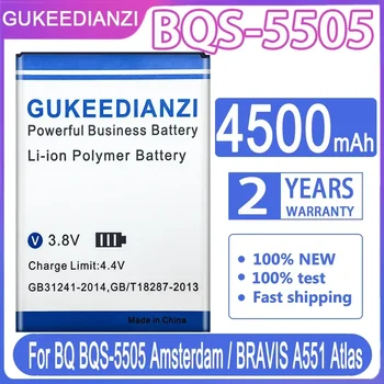 GUKEEDIANZI BQS-5505 Взаимозаменяеми Батерия с капацитет 4500 ма за телефон BQ BQS 5505 BQS5505/BRAVIS A551 Atlas Batteria + Номер за проследяване