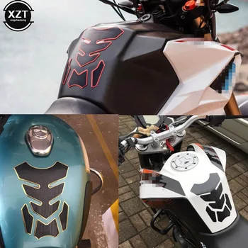 Универсални 3D Стикери за газова бутилка мотоциклет, стикери с логото на мотоциклет, Дяволски Череп, Протектор на Гориво, Състезателни Аксесоари