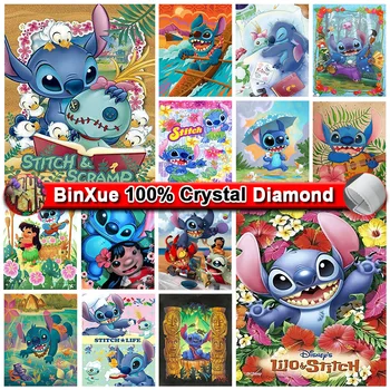 5D САМ Lilo & Stitch Crystal Diamond Живопис 