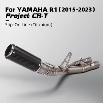За YAMAHA R1 Escape Slip On 60 mm свързваща тръба предна тръба Оригиналната пълна изпускателна система мотоциклет