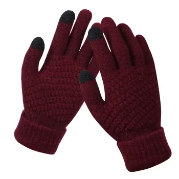 Зимните ски ръкавици за каране на сноуборд, нескользящие флисовые ръкавици със сензорен екран, топли зимни ръкавици унисекс