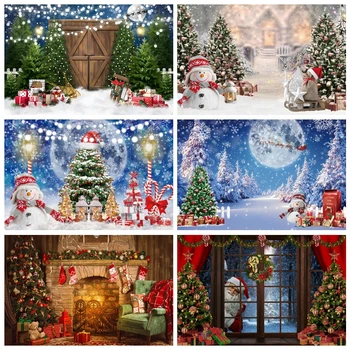 Коледни декори за фотография, подаръци за витрина на Дядо Коледа, декор за парти, на фона на детски фото студио, фотографско студио, за деца