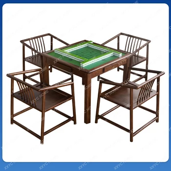 Маса за mahjong ръчно изработени от масивно дърво, маса за Хранене с двойна употреба, домакински шахмат и шахматен маса, шах маса, маса за покер
